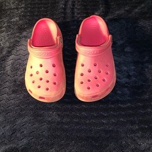 Pink crocks
